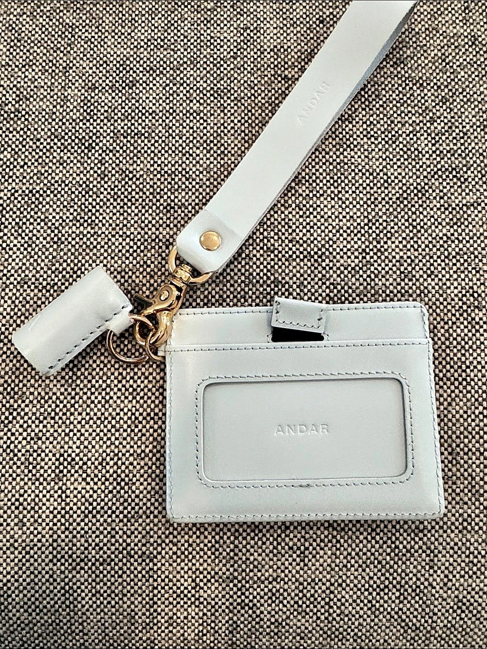 ANDAR The Denner Blue Card Holder Wristlet
